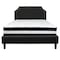 Flash Furniture Brighton Queen Platform Bed Set, Black SL-BM-7-GG - alternate 3
